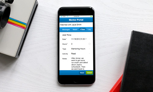 mentor portal on iphone